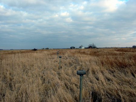 Blue Sky Drive-In Theatre - Lot And Speaker Poles - Photo By Www